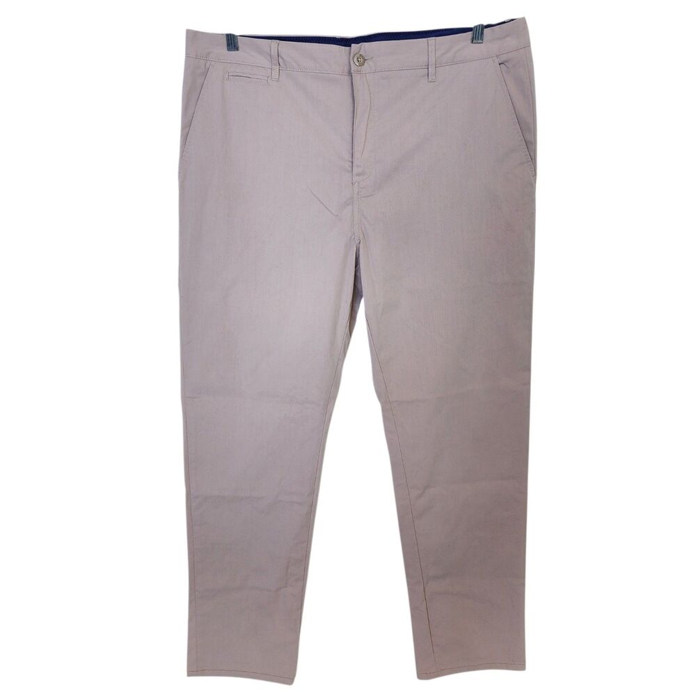 Johnnie-O Men's Pants 40x32 Prep-Formance Light Khaki Chinos Excellent Condition
